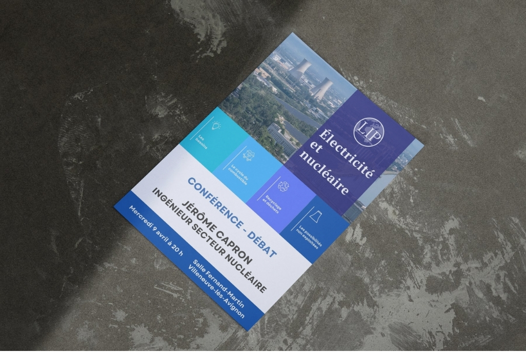 Réalisation d'un flyer et d'une affiche pour l'association LIP